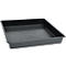 Opvangbak voor kleine containers, met rooster, inhoud 99 l, polyethyleen, zwart