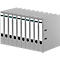 Ordner - A4 - rugbreedte 50 mm - grijs - 10 stuks - ons merk Schäfer Shop Select