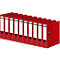 Ordner - A4 - rugbreedte 80 mm - rood - 10 stuks - ons merk Schäfer Shop Select