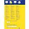 Ordner-Etiketten AVERY® Zweckform, für Druckertyp Inkjet/Laser, rechteckig, permanent, 120 St., B 61 x H 192 mm, breite Ordner, Papier, naturweiß