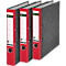 Ordner LEITZ® 1050, DIN A4, Rückenbreite 52 mm, Griffloch, geklebtes Rückenschild, klimaneutral, Hartpappe, 1 Stück, rot