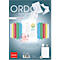 Product image of folders. The word "ORDO" is written in large letters at the top, with "express yourself" below it. Below it says "File folders of paper".