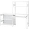 ORDO Home Regalkombination, Grund- und Anbauregal, 6 Fachböden, multifunktional, mobil, B 2070 x T 435 x H 1750 mm, verkehrsweiß RAL 9016