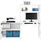 ORDO Home Regalkombination, Grund- und Anbauregal, 6 Fachböden, multifunktional, mobil, B 2070 x T 435 x H 1750 mm, verkehrsweiß RAL 9016