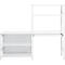 ORDO Home stellingcombinatie, basis- en aanbouwrek, 6 legborden, multifunctioneel, verrijdbaar, B 2070 x D 435 x H 1750 mm, verkeerswit RAL 9016