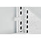 ORDO Home stellingcombinatie, basis- en aanbouwrek, 6 legborden, multifunctioneel, verrijdbaar, B 2070 x D 435 x H 1750 mm, verkeerswit RAL 9016
