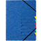 Organisateur Easy PAGNA, format A4, fermeture élastique, 7 compartiments, bleu