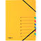 Organisateur Easy PAGNA, format A4, fermeture élastique, 7 compartiments, jaune