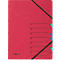 Organisateur Easy PAGNA, format A4, fermeture élastique, 7 compartiments, rouge