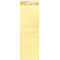 Yellow paper with text lines at the top, blank lines below. The writing is barely discernible.