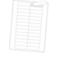 ORGATEX insteekkarton Standaard, wit, 100 stuks, 67 x 200 mm