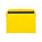 Orgatex magneethoezen, m. klep, A5 liggend, geel, 10 st.