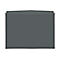 Gray file folder with holes on the top edge, on a white background.
