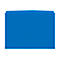 Blue file folder on a white background.