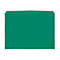 A green file folder on a white background.