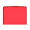 Red file folder against a white background.