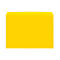 Yellow file folder on white background. Top edge with a curved recess.