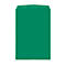 Green paper bag with rounded top and rivets.