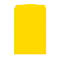 Yellow square envelope, with a folded edge at the top.