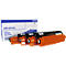Photo of Brother DR-241CL drum unit and cartridges. The cartridges have an orange base.