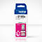 Magentafarbene Tintenpatrone für Brother-Drucker, auf weißem Hintergrund. Auf der Verpackung steht "BTD180M" und "Magenta".