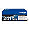 Dark blue printer cartridge box with Brother logo, text: 241 BK Twin, Black colour.