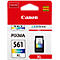 Canon ink cartridge in red packaging. '561 Color XL' printed. Black cartridge visible.