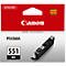 Canon ink cartridge, red and white label, cartridge itself.