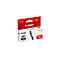 Black Canon ink cartridge, model 581, in XL format, in red and white packaging.
