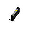 A yellow Canon ink cartridge 581Y, with a black housing, tilted on a white background.