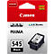 Black Canon PG-545 ink cartridge. The packaging says 'Canon', '545 Black' and 'PIXMA'.