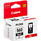 Box of Canon PIXMA 560 Black XL ink cartridge. Black text on white background.