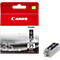Black Canon ink cartridge PGI-35. Packaging is red with "Canon" lettering. Next to it the cartridge itself.