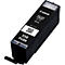 Black Canon ink cartridge. Inscription: PGI-550 PGBK Black, Made in Japan. QR code on a white label.