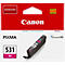 Original Canon Tintenpatrone CLI-531 M (6120C001), bis zu 515 Seiten, Einzelpack, magenta