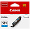 Original Canon Tintenpatrone CLI-531C (6119C001), bis zu 515 Seiten, Einzelpack, cyan