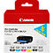 Original Canon Tintenpatronen PGI-550 PB/CLI-551 CMYBG, Mixpack, cyan, magenta, gelb, schwarz, schwarz-pigmentiert, grau