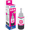 Magenta Epson ink 664 next to a box with the inscription "Epson".