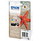 Epson ink cartridge multipack 603 with starfish in front of sandy beach.