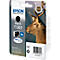 Epson T1301 black ink cartridge with a deer image in the background. The package displays brand logos and product information.