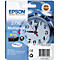 Epson 27XL multipack ink cartridge with a clock background. Colors: black, cyan, magenta, yellow. Inscription: DURABrite Ultra.