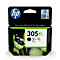 HP 305XL ink cartridge. Black ink in package with text.