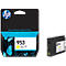 HP 953 yellow ink cartridge, package with product and detail view.