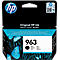 Black HP 963 ink cartridge with product labeling.