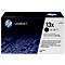 Black HP LaserJet toner cartridge, 13x, with print. Inscription: Black, high print volume.