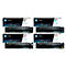 Original HP Toner 203A CMYK, Mixpack, noir, cyan, magenta, jaune