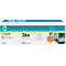 Original HP Toner 36A, Doppelpack, schwarz