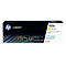 A yellow HP 410x toner cartridge for Laserjet printers.