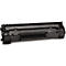 Black toner cartridge. Prints with product names, on a white background.