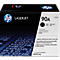 Black HP LaserJet 90A ink cartridge. Box with product names and logo.